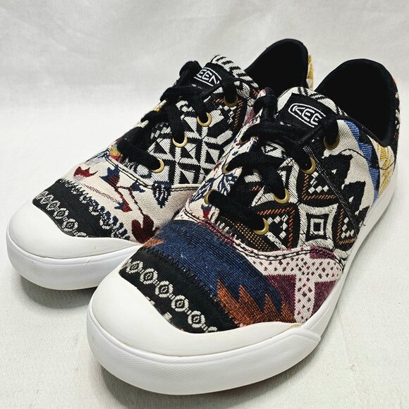 KEEN ELSA IV SNEAKERS AZTEC PATTERN LOW TOP SHOES WOMEN'S SIZE 8 - Picture 2 of 10